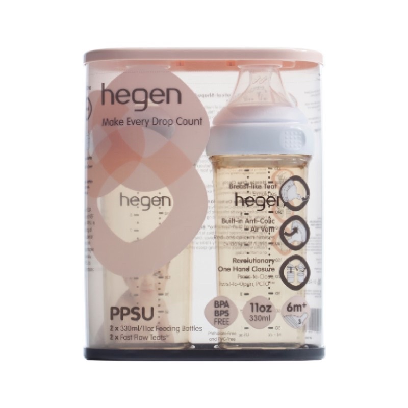 Bộ 2 bình sữa Hegen 150ml /240ml /330ml - Có tách lẻ không hộp