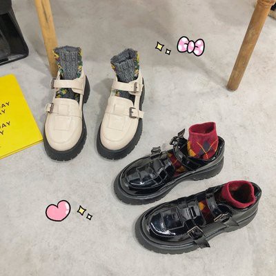 ulzzang  (SẴN) Giày oxford ulzzang nữ học sinh đế xuồng 2 quai ngang | BigBuy360 - bigbuy360.vn