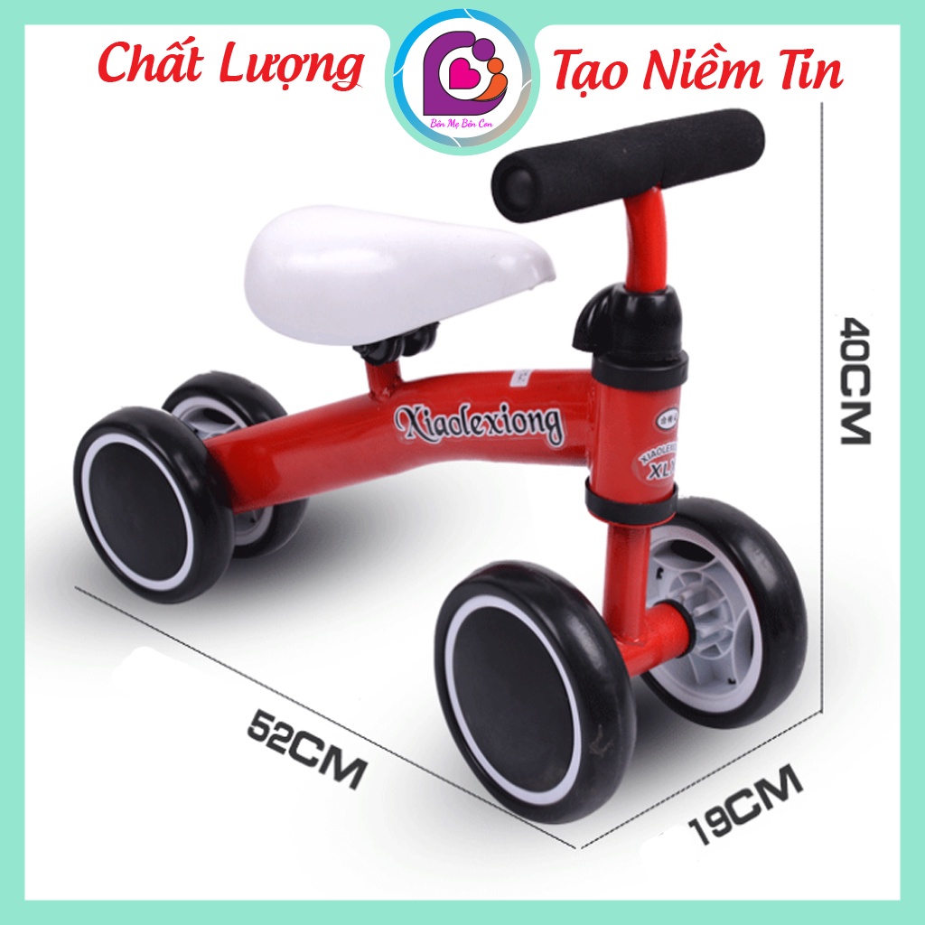 Xe chòi chân cho bé 1 tuổi với 4 bánh cân bằng