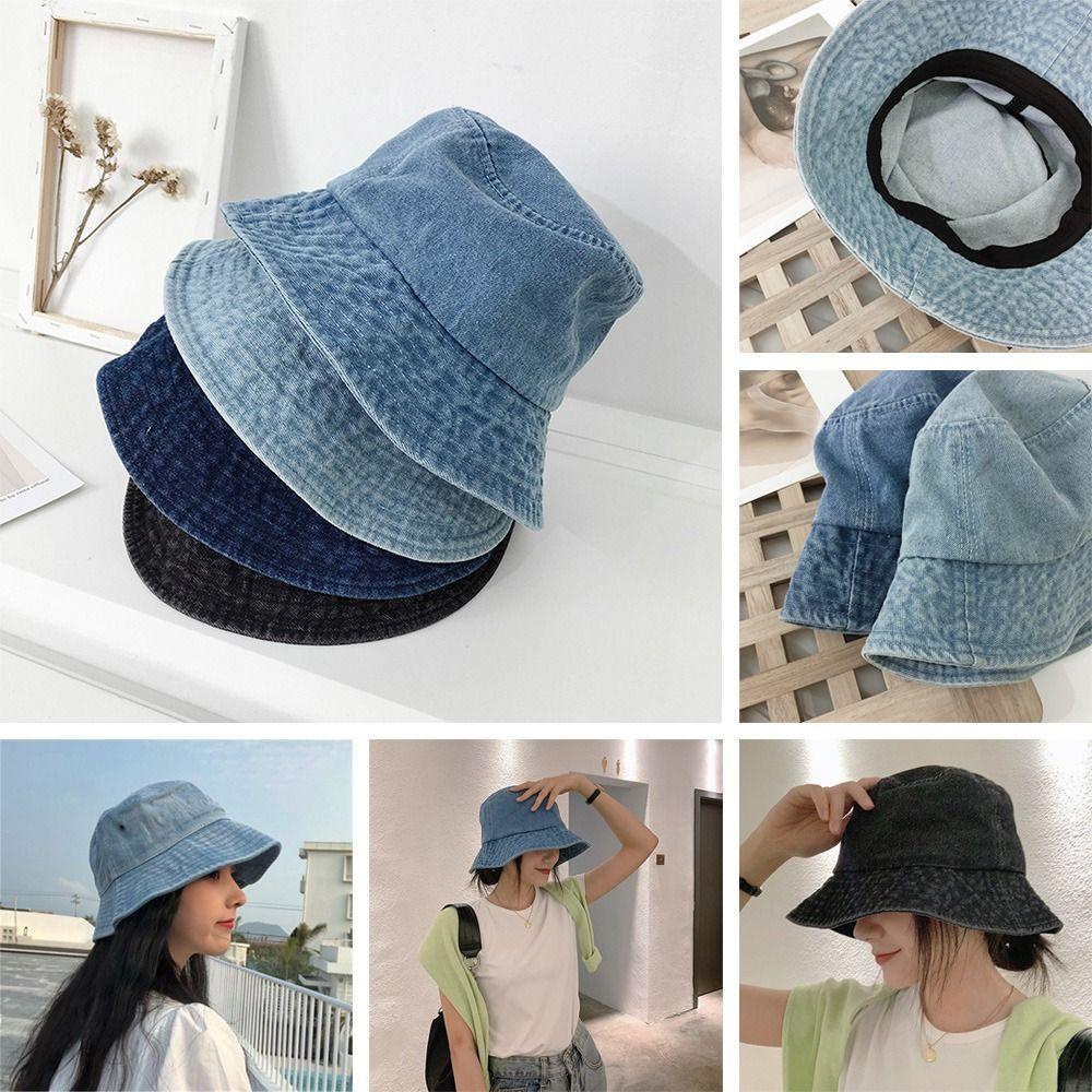 Mũ Bucket Chất Liệu Cotton Chống Nắng Thời Trang Đi Biển Cho Nam Và Nữ
