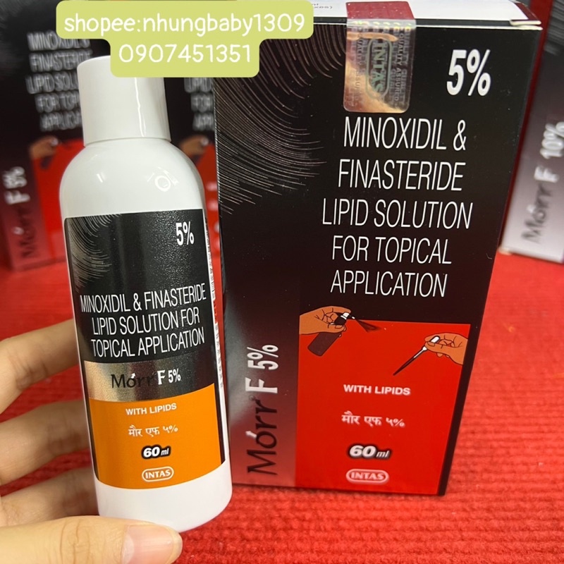 Xịt mọc tóc Morr F5 .F10 minoxidil 5% . minoxidil 10% giúp tóc mọc và chắc khoẻ