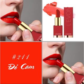 [SALE HƯ VỎ HỘP 1 TẶNG 1] SON THỎI LEVON MATTE LIPSTICK ĐỎ CAM