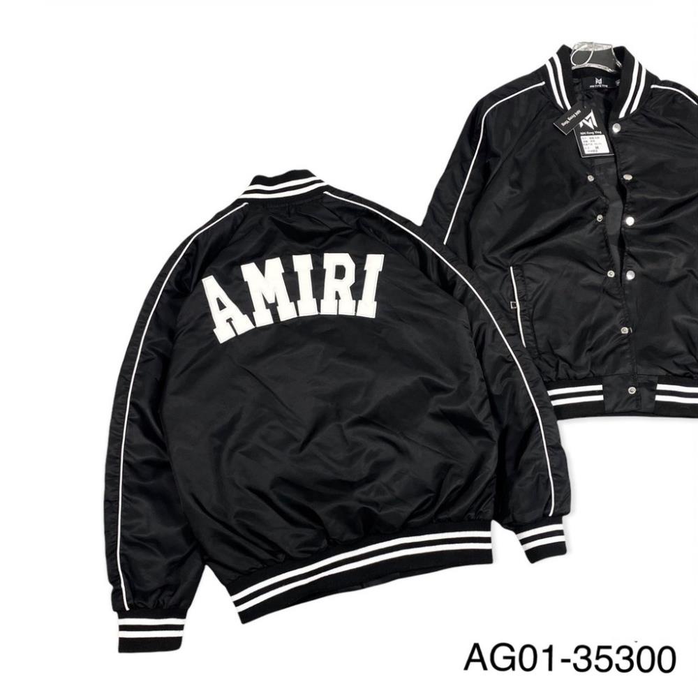 Áo khoác gió Amiri chữ Thêu - Áo khoác bomber nam Cao Cấp