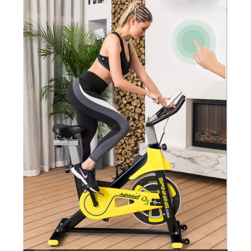 Xe đạp thể thao, tập thể dục tại nhà Sport model S - 803 màu vàng trẻ trung