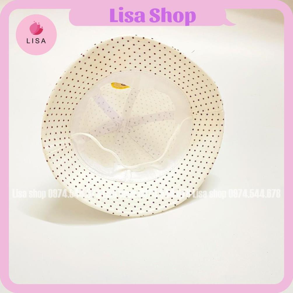 Mũ Xinh Bé Gái , Mũ Vành Gắn Nơ Đáng Yêu, Vải Mềm Gấp Gọn Bỏ Túi Lisa, M53