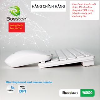 Combo Bàn Phím Chuột Ko Dây Mini Bosston WS600 - Chính Hãng
