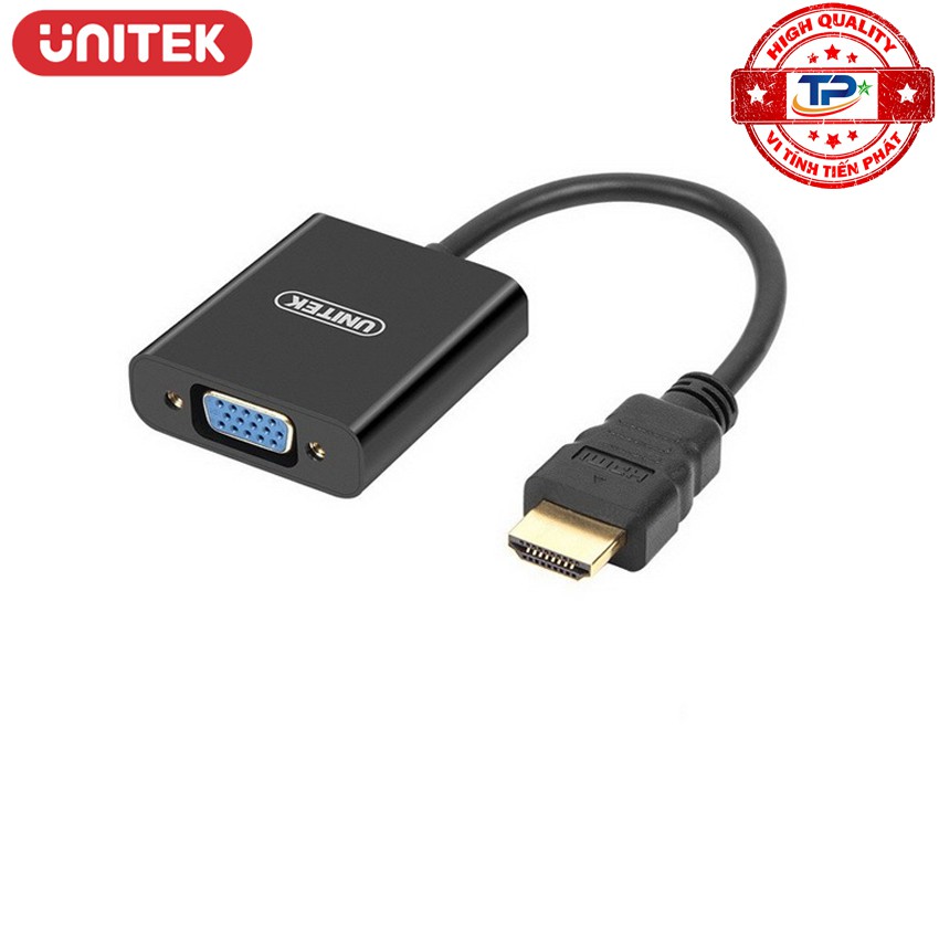 Đầu chuyển cổng HDMI sang VGA + Audio Unitek Y-6333 FULL HD HDMI to VGA