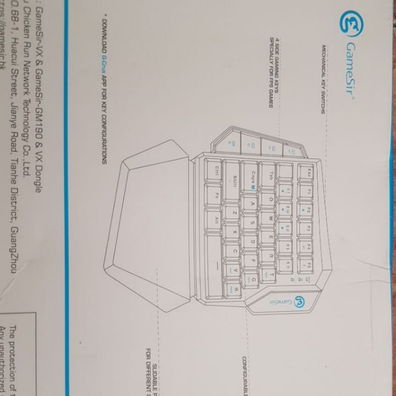 Combo phím cơ chuột cơ Gaming GAMESIR VX