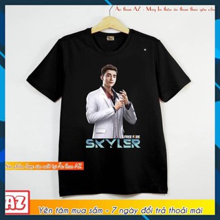 Ban chạy - áo thun in hình skyler sơn tùng free fire - màu đen và trắng m2856 / siêu hot