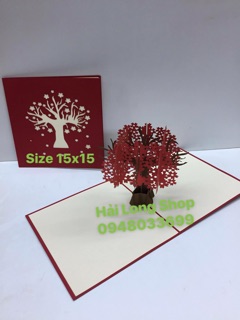 Cây Hoa Chĩa - Flower - Thiệp 3D
