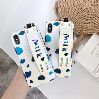 Ốp lưng dẻo Milk kèm dây xỏ tay iphone X / Xs Max / 8 PLUS / 7 PLUS