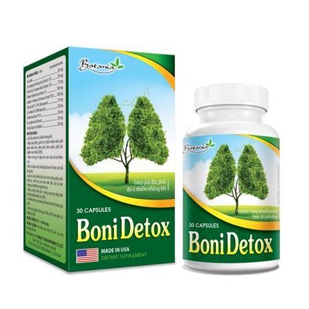 Viên Uống BoniDetox (Hộp 30 viên) - Boni Detox Bí kíp vàng hỗ trợ giải độc phổi và giảm nguy cơ ung thư phổi