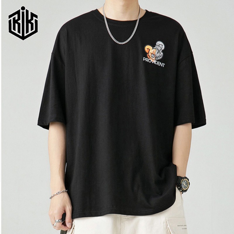 Áo thun Unisex RIK tay lỡ nam nữ Oversize phông form rộng ATL142 | BigBuy360 - bigbuy360.vn