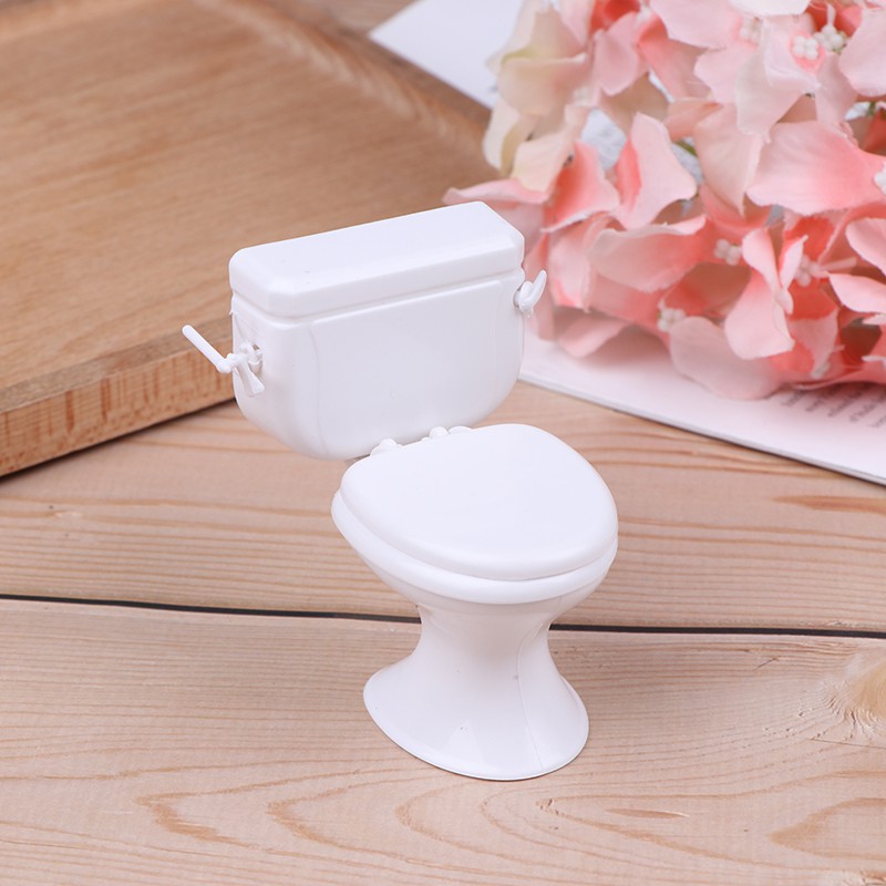 [superhomestore]Dollhouse Furniture Vintage Bathroom Toilet Miniature Toys Dolls Accessories