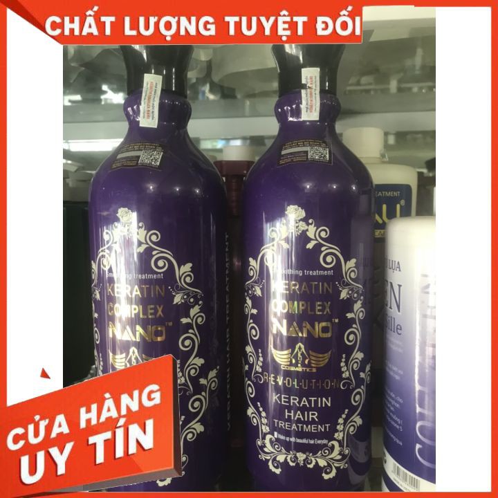 [CHÍNH HÃNG ]  KEM KERATIN  COMPLEX NANO SMOOTHING TREATMENT  1000MLPHỤC HỒI   tóc hư tổn  tóc yếu tóc nát  đã qua sử lý