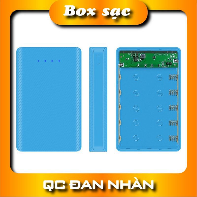 Box sạc dự phòng 5 cell nguồn ra 2A KHÔNG KÈM PIN