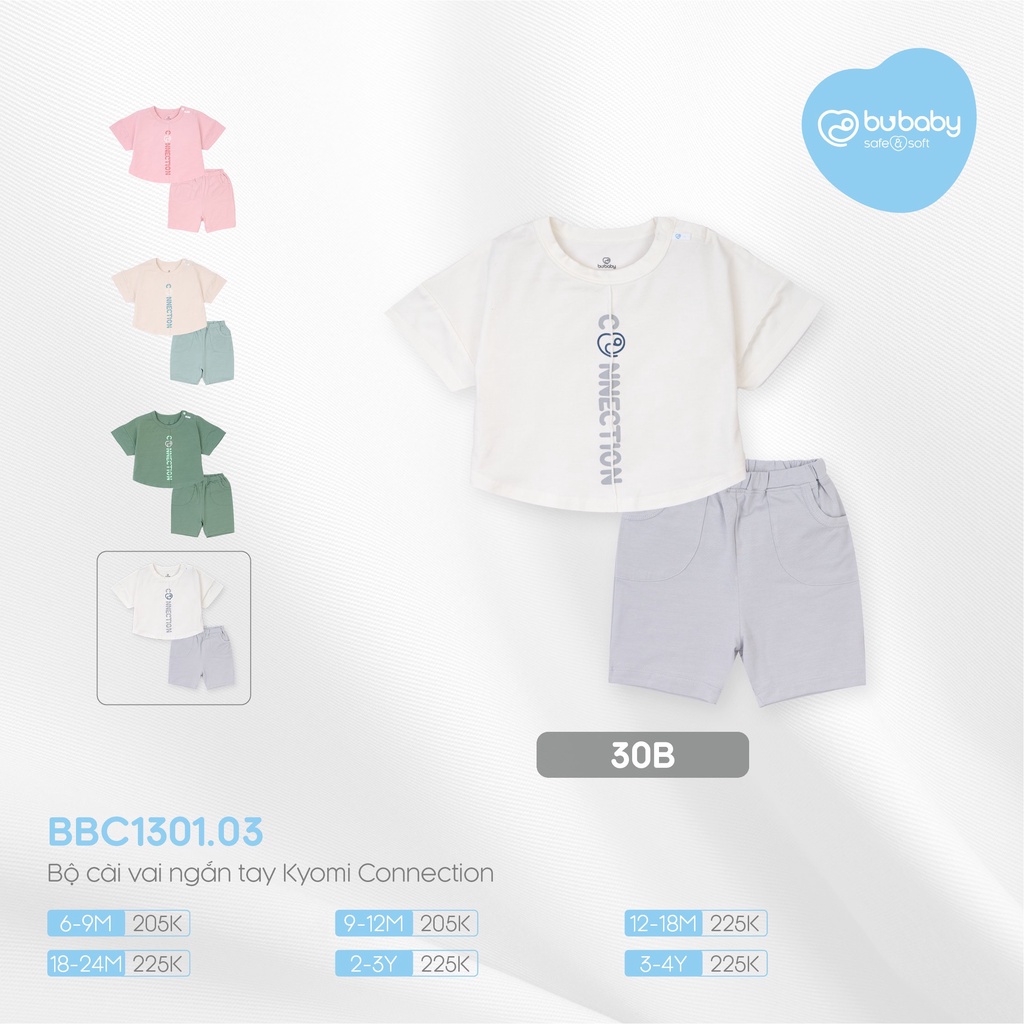 [CHÍNH HÃNG] Bộ áo cài vai ngắn tay Kyomi Connection trẻ em Bu