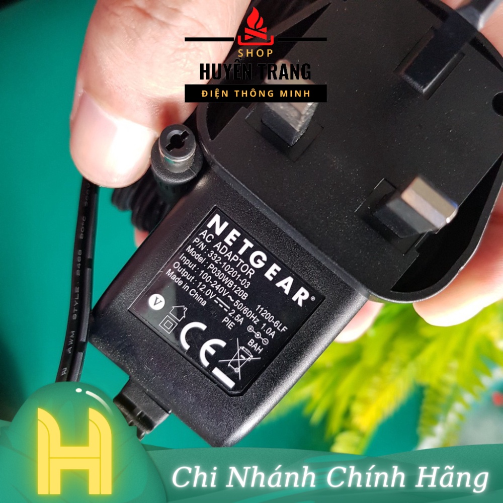 Nguồn 12V2A 12V2.5A Netgear 5.5x2.1MM P030WB120B chất lượng cao❤️Adapter camera wifi chân UK Plus