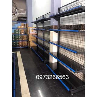 Kệ Siêu Thị Đơn Lưng Lưới