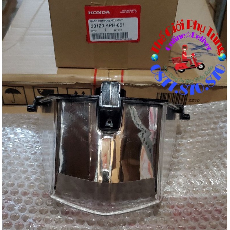 Đèn pha, chóa đèn trước Future 2 zin Honda Thái Lan 33120-KPH-651