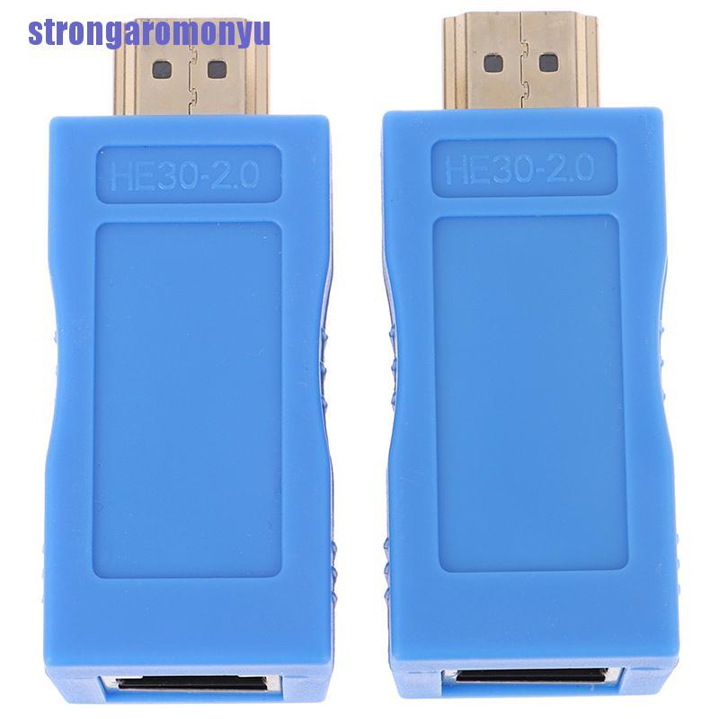 Bộ 2 Đầu Chuyển Đổi 1080P HDMI Sang RJ45 Cat 6 Mạng LAN Ethernet