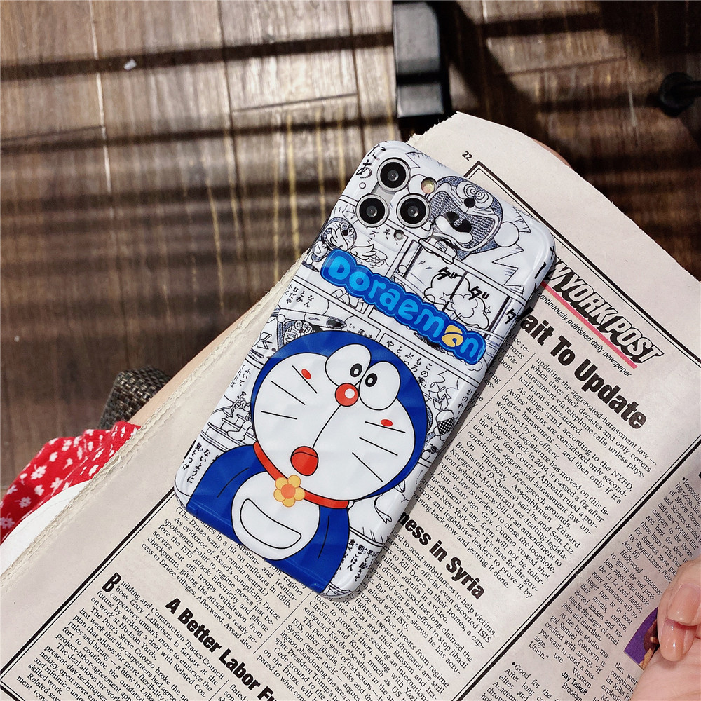 Ốp Điện Thoại Mềm Họa Tiết Doraemon Hoạt Hình 3D Cho iPhone 11 Pro Max se 2020 7 8 Plus XR XS Max