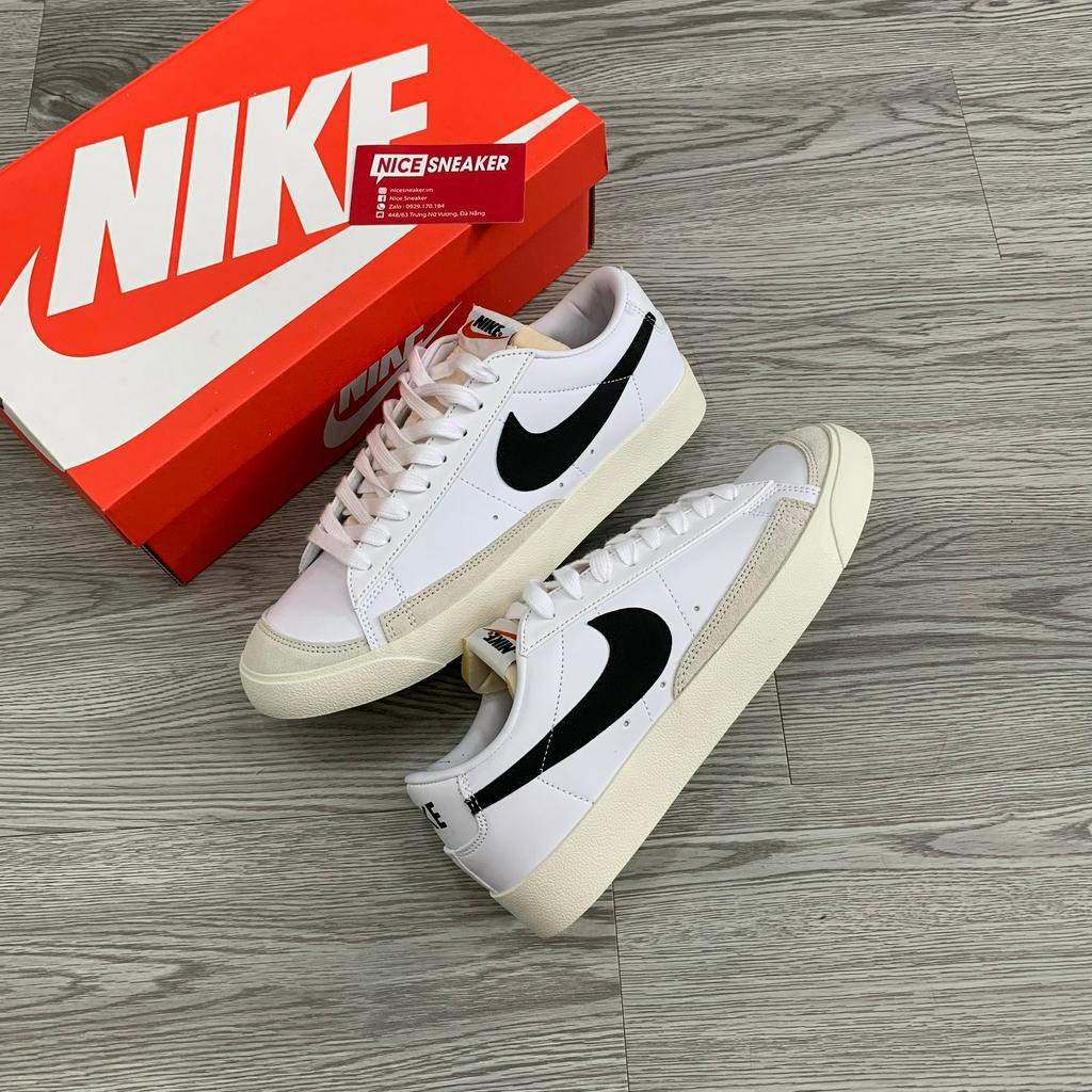 Giày Sneaker Blazer Low 77 Vintage White Black, Giày Thể Thao Cổ Thấp Blazer Trắng Đen - NICE SNEAKER | Chất lượng siê