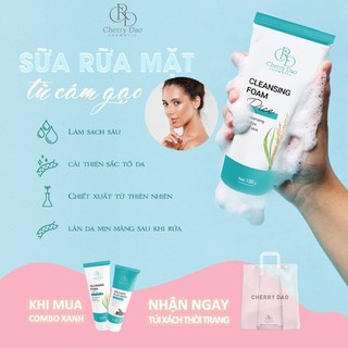 Sữa rửa mặt Cám Gạo Cherry Đào