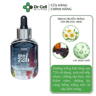 Serum 72h dr cell dưỡng trắng da, cấp ẩm, chống lão hoá, mờ thâm nám chai 30ml