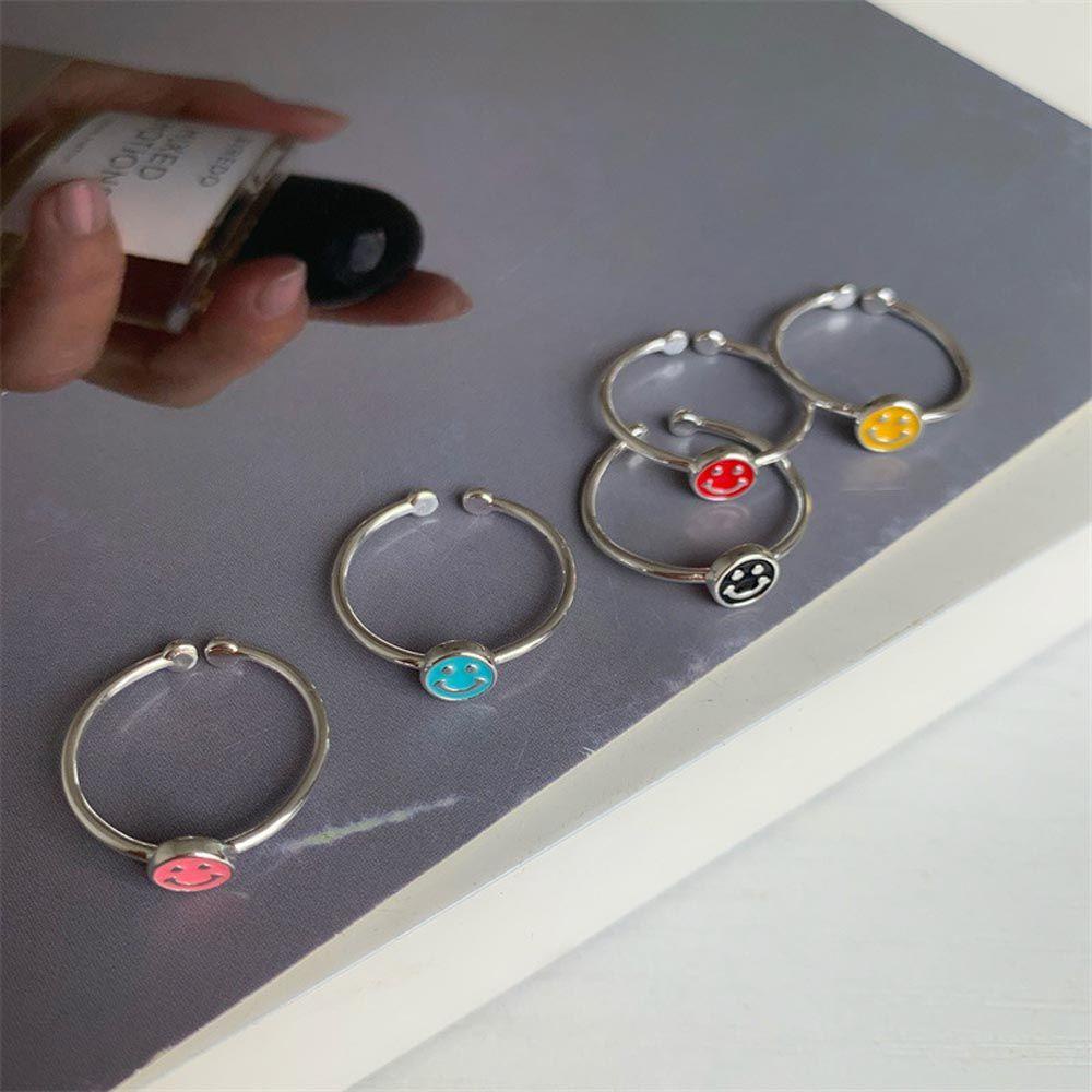 Nhẫn Kim Loại Thiết Kế Hình Học Thanh Lịch Cho Nam Và Nữ