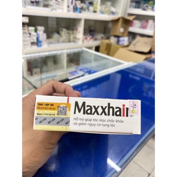 [Chính hãng] Maxxhair Giúp Mọc Tóc Nhanh Và Ngăn Ngừa Rụng Tóc - Giảm rụng tóc Hôp 30 viên