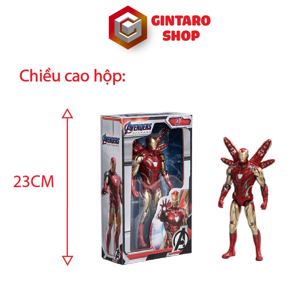 Mô hình Iron Man marvel Mark 85 cao cấp, Đồ chơi mô hình nhân vật người sắt Gintaro Shop