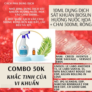 Chai xịt diệt khuẩn hương nước hoa Antiseptics Perfume Spay 100ml chứa dung dịch rửa tay sát khuẩn, bảo vệ suốt 6 giờ