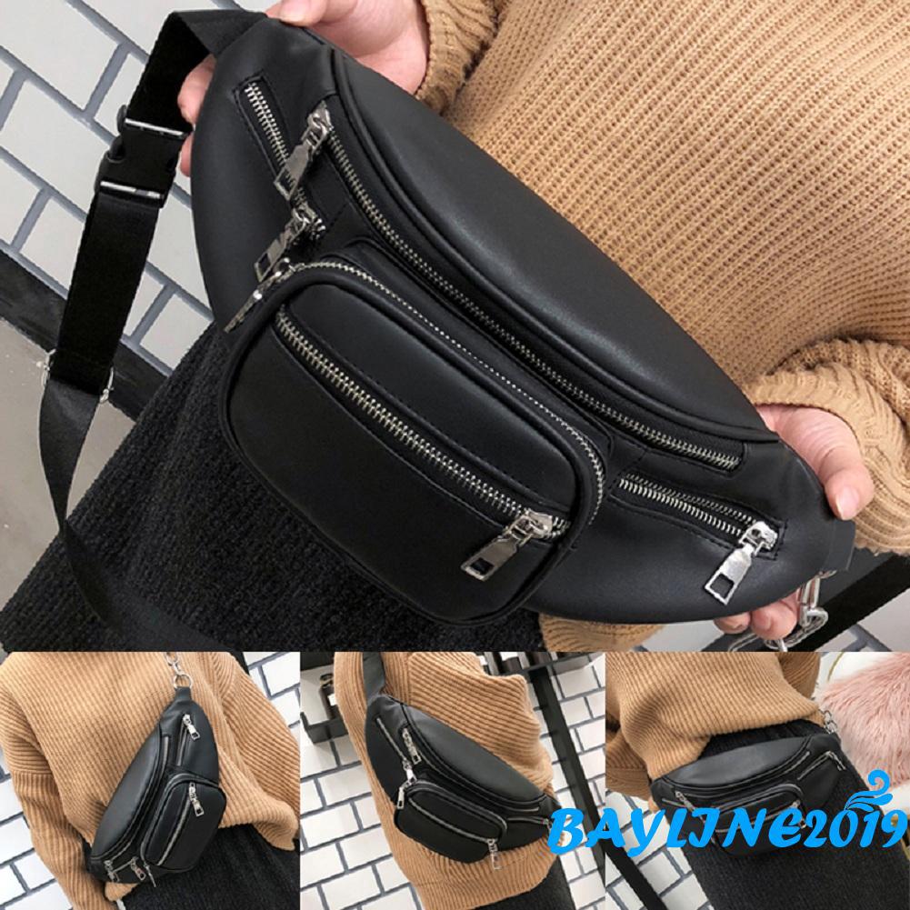 Loسe ~ Túi đeo vai nữ Dây kéo Da PU Satchel Túi xách Messenger Ví đeo chéo
