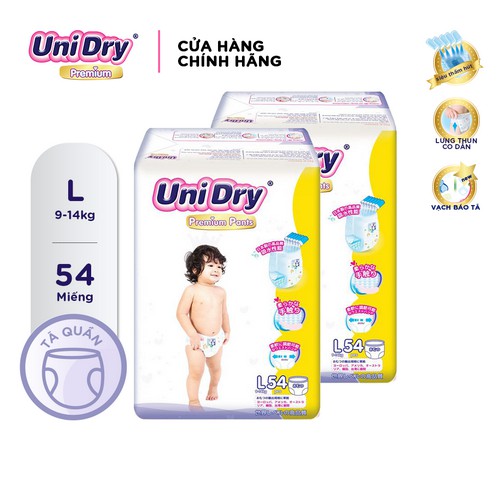 Combo 2 tã quần Unidry Premium M60-L54-XL48