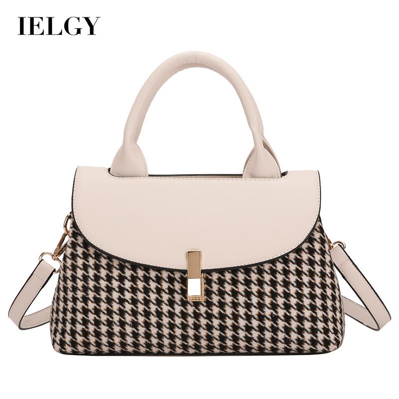 IELGY Túi Đeo Chéo Họa Tiết Cổ Điển Thanh Lịch Cho Nữ