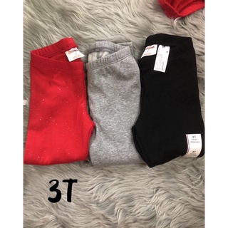set quần legging lót lông bé gái