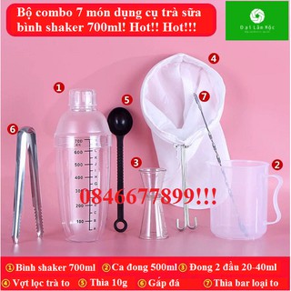 Bộ combo 7 món dụng cụ pha chế trà sữa ! HOT!!!