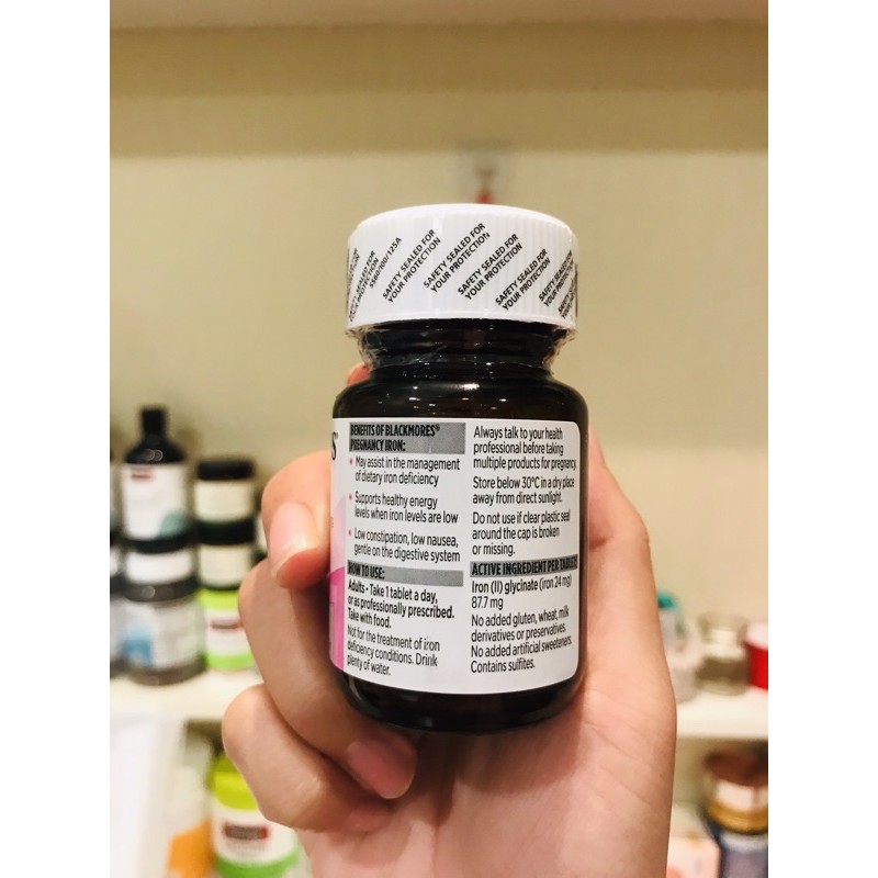 Sắt Bầu Blackmores 30 Viên Úc