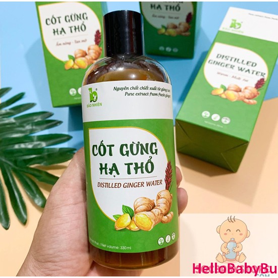 [Bảo Nhiên] Cốt Gừng Thảo Dược Tan Mỡ - Tan Mỡ Giảm Đau Sau Sinh - 330ml