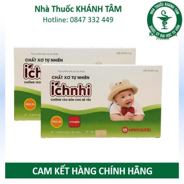 Chất xơ tự nhiên Ích Nhi Nam Dược (Hộp 20 gói) - Bé hết táo bón _Khánh Tâm ! !