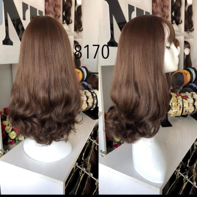 Tóc giả cả đầu ❤FREESHIP❤ CẢ ĐẦU XOĂN LỬNG 40 _ TẶNG KÈM LƯỚI, mã 8170