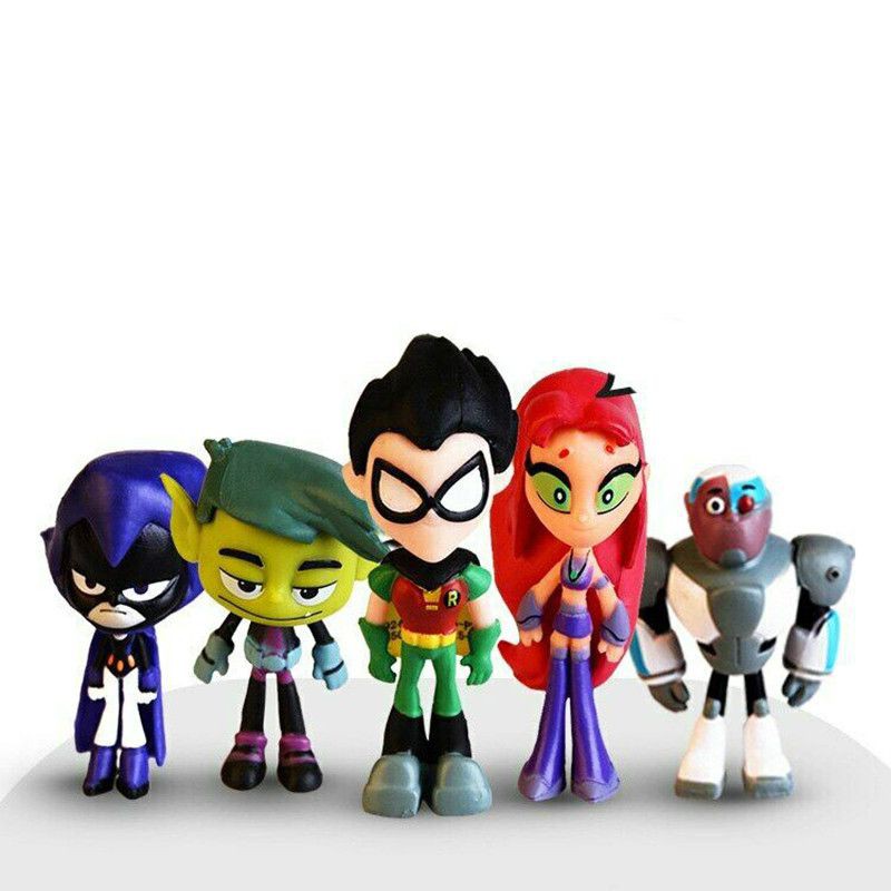 Set 6 Mô Hình Nhân Vật Teen Titans Go