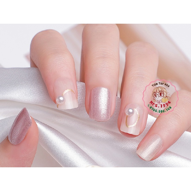 {Nailbox 326} - HỘP 30 MÓNG DÁN  GODDEED CAO CẤP HÀN QUỐC sẵn keo sau móng