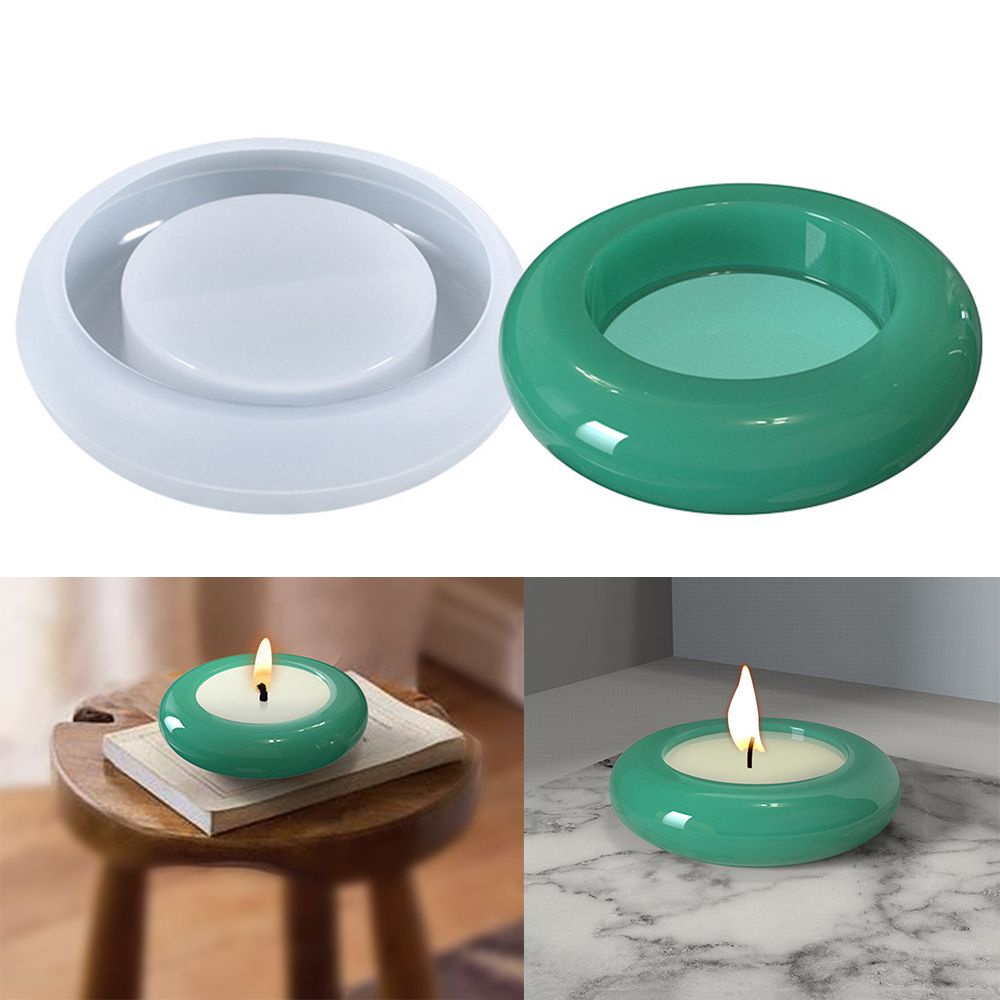 Khuôn Silicone Làm Giá Đỡ Đèn Cầy Hình Lục Giác/Vuông/Vuông Độc Đáo DIY