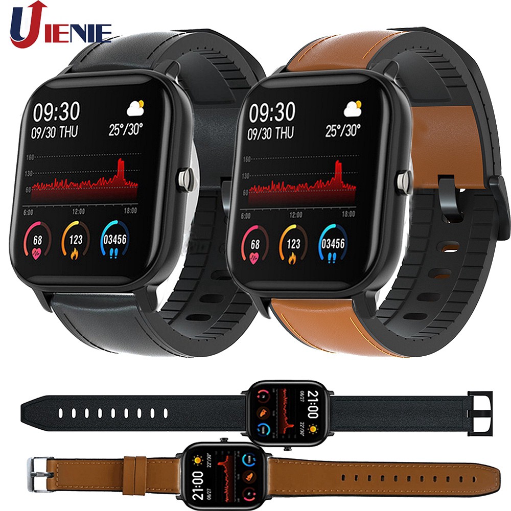 [MUMU] Dây Đeo Da 20mm Cho Đồng Hồ Thông Minh Xiaomi Huami Amazfit Gts / Gtr 42mm / Bip Lite Youth