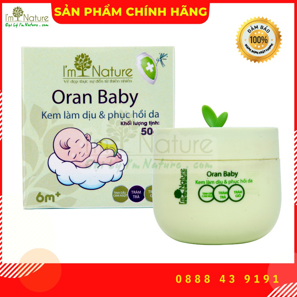 Kem làm dịu da - chống muỗi Oran Baby I’m Nature [Date 2020]