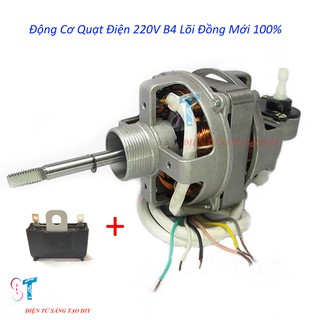 Bộ đầu quạt dây đồng B4 mô tơ quạt dây đồng 100% B4 Đầu quạt thay thế cho nhiều hiệu quạt thông dụng
