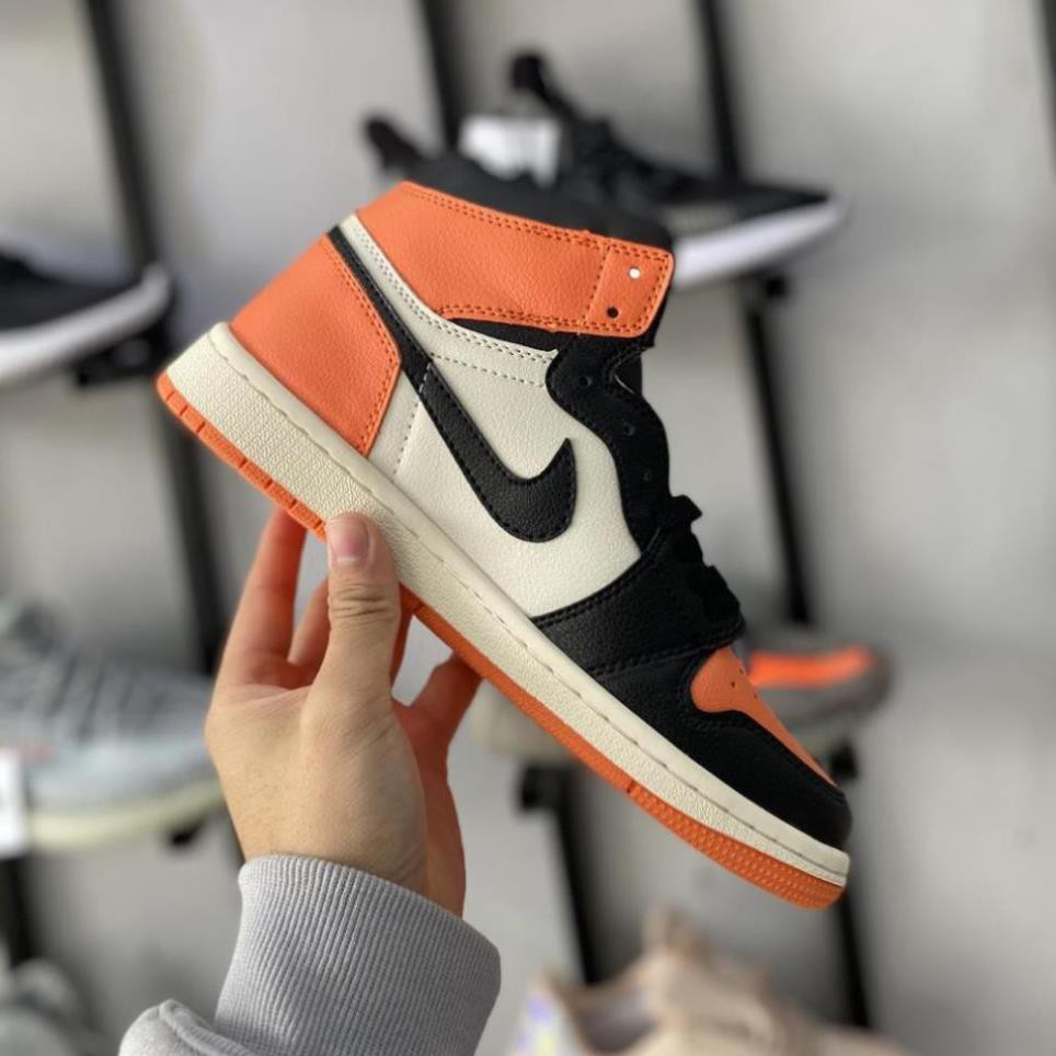 [𝐒𝐀𝐋𝐄 ĐẬ𝐌 𝟔.𝟔] Giày Sneaker Jordan 1 màu cam đen cao cổ nam nữ Full Box Freeship, Giày Jodan low Cao Cổ Cam hot hit 202 | BigBuy360 - bigbuy360.vn