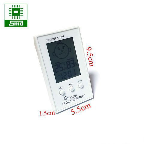 Đồng hồ đo nhiệt độ và độ ẩm HC-201 (Màu trắng)